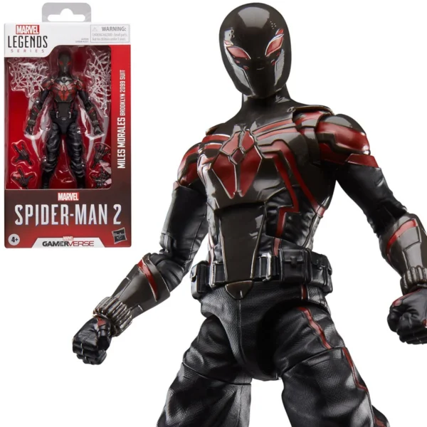 Spider-Man Marvel Legends Series Gamerverse Miles Morales Brooklyn 2099 6-Inch Action Figure