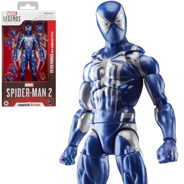 Spider-Man Marvel Legends Series Gamerverse Peter Parker Anti-Venom Suit Style 6-Inch Action Figure