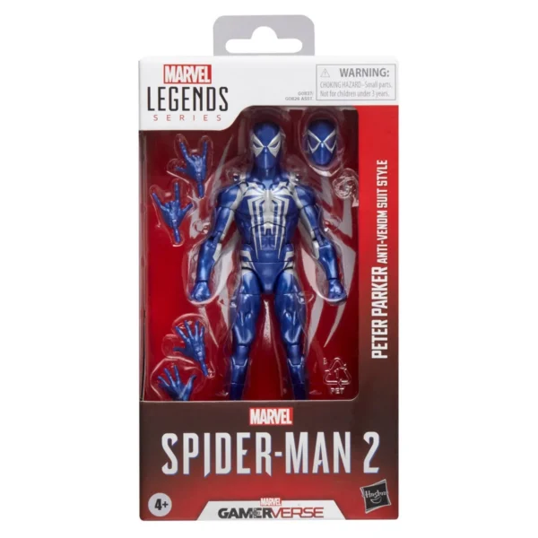 Spider-Man Marvel Legends Series Gamerverse Peter Parker Anti-Venom Suit Style 6-Inch Action Figure - Image 5