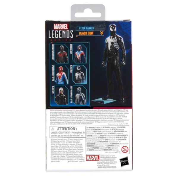 Spider-Man Marvel Legends Series Gamerverse Peter Parker Black Suit 6-Inch Action Figure - Image 6