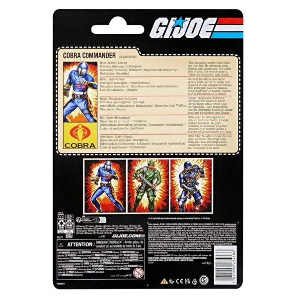 G.I. Joe Classified Series Retro Cardback Cobra Commander 6-Inch Action Figure - Image 2