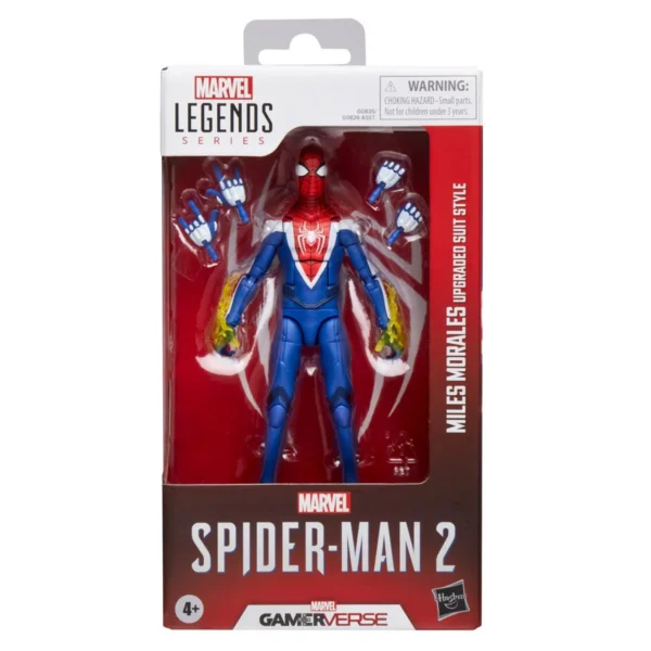 Spider-Man Marvel Legends Series Gamerverse Miles Morales Upgraded Suit Style 6-Inch Action Figure - Image 6