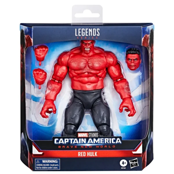 Captain America: Brave New World Red Hulk Deluxe 6 Inch Action Figure - Image 3