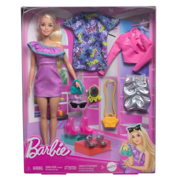 Barbie Doll and Fashion Accessory Set