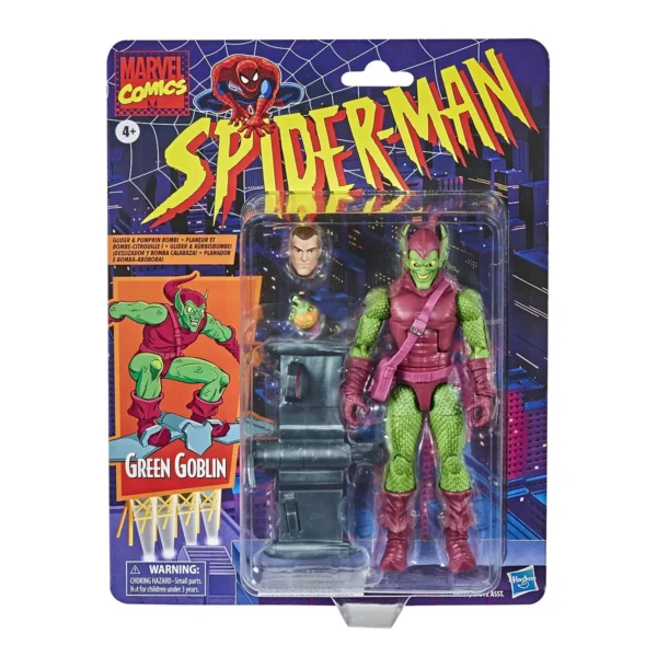 Spider-Man Retro Marvel Legends Green Goblin 6-Inch Action Figure - Image 2