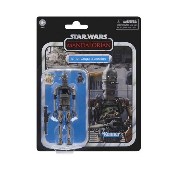 Star Wars The Vintage Collection IG-12, Grogu & Anzellan Deluxe 3 3/4-Inch Action Figures - Image 5