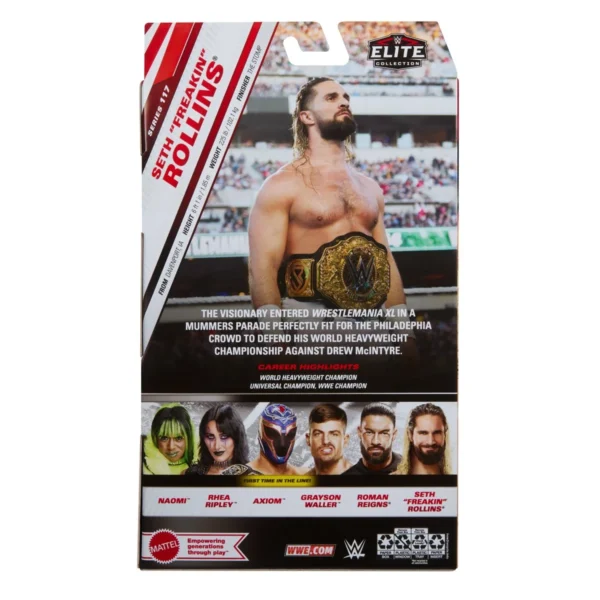 WWE Elite Collection Series 117 Seth Rollins Action Figure - Image 5