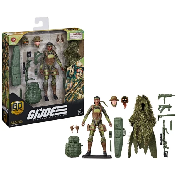 G.I. Joe Classified Series 60th Anniversary 6-Inch Action Marine Sniper Action Figure