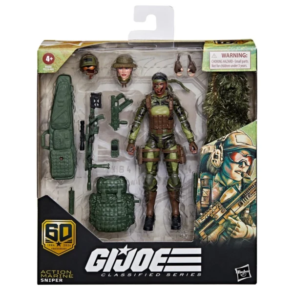 G.I. Joe Classified Series 60th Anniversary 6-Inch Action Marine Sniper Action Figure - Image 4