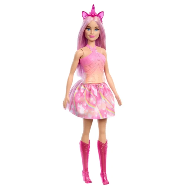 Barbie Unicorn Doll with Pink Hair - Image 3