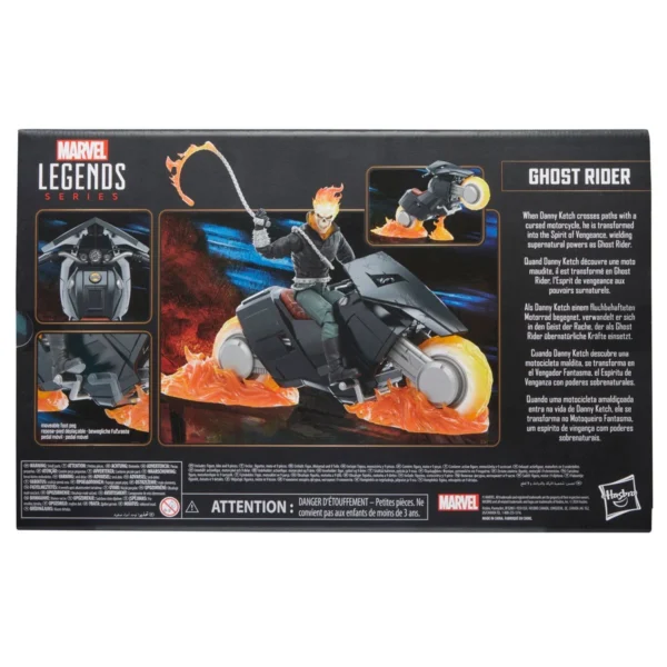 Marvel Legends Series Ghost Rider (Danny Ketch) with Motorcycle Action Figure - Image 2