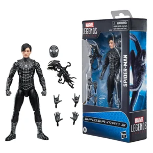 Spider-Man Marvel Legends Series Spider-Man 3 Symbiote Suit 6 Inch Action Figure