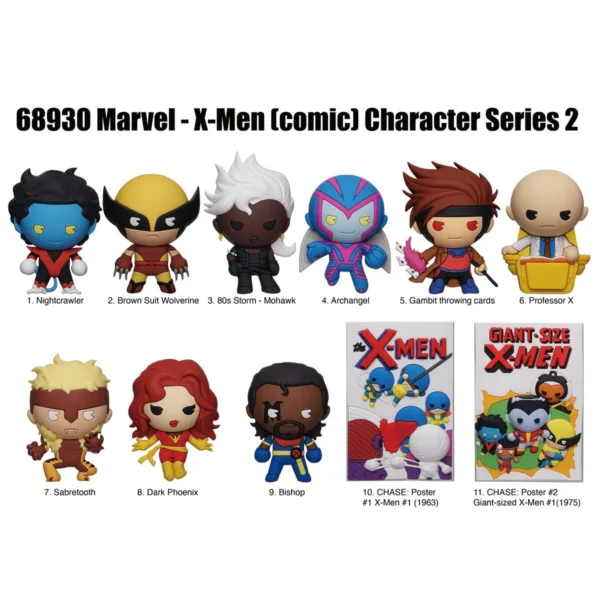 X-Men Comic Characters Series 2 3D Foam Bag Clip - Image 2