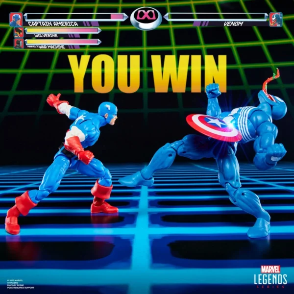 Marvel Legends Series Gamerverse Captain America vs. Venom 6-Inch Action Figures - Image 9