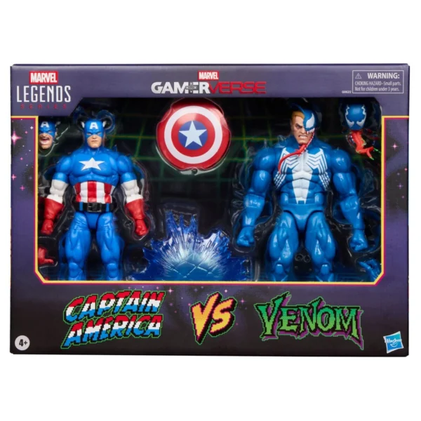 Marvel Legends Series Gamerverse Captain America vs. Venom 6-Inch Action Figures - Image 10