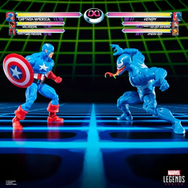 Marvel Legends Series Gamerverse Captain America vs. Venom 6-Inch Action Figures - Image 6