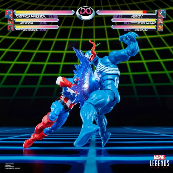 Marvel Legends Series Gamerverse Captain America vs. Venom 6-Inch Action Figures - Image 7