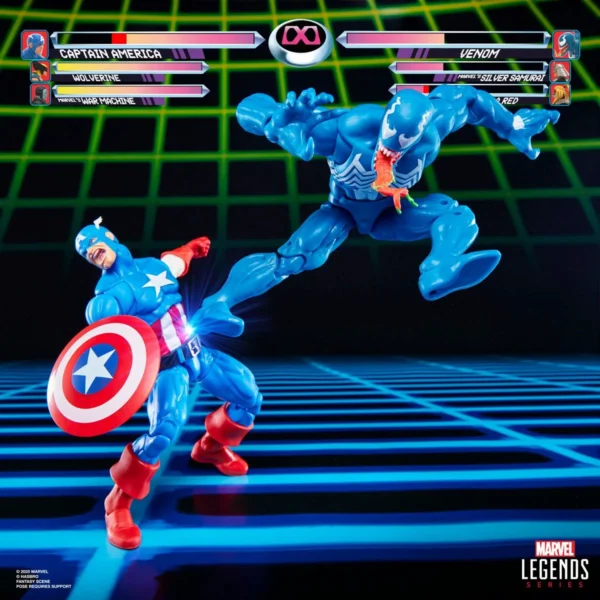 Marvel Legends Series Gamerverse Captain America vs. Venom 6-Inch Action Figures - Image 8