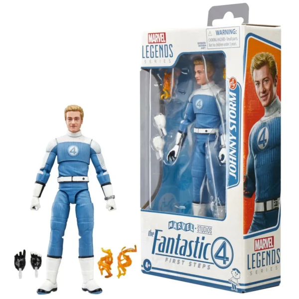 The Fantastic Four: First Steps Marvel Legends Series Johnny Storm 6-Inch Action Figure - Image 8