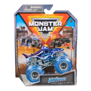 Monster Jam, Official Megalodon Monster Truck, Die-Cast Vehicle, 1:64 Scale