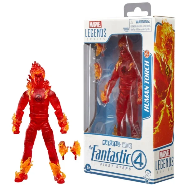 The Fantastic Four: First Steps Marvel Legends Series Human Torch 6-Inch Action Figure - Image 8