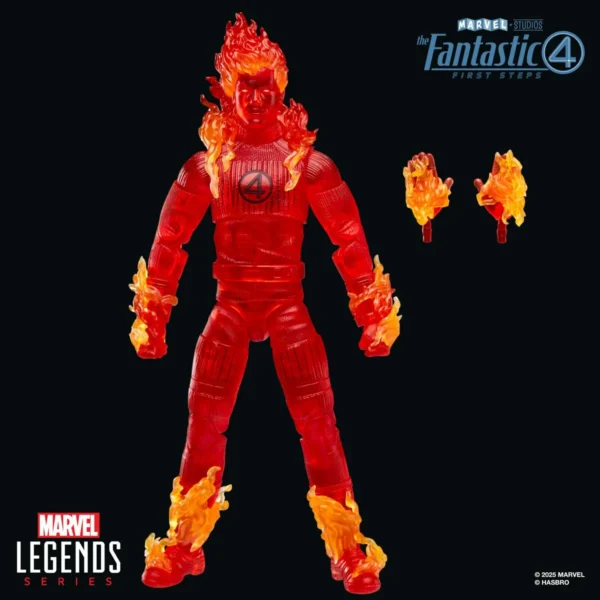 The Fantastic Four: First Steps Marvel Legends Series Human Torch 6-Inch Action Figure - Image 2
