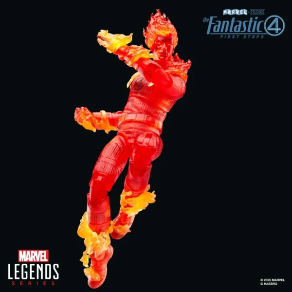 The Fantastic Four: First Steps Marvel Legends Series Human Torch 6-Inch Action Figure - Image 4