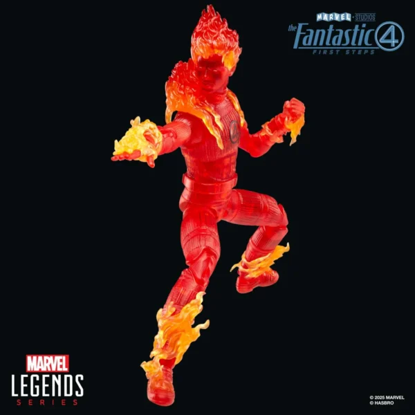 The Fantastic Four: First Steps Marvel Legends Series Human Torch 6-Inch Action Figure - Image 5