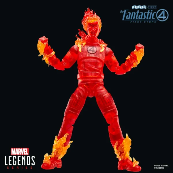 The Fantastic Four: First Steps Marvel Legends Series Human Torch 6-Inch Action Figure - Image 6
