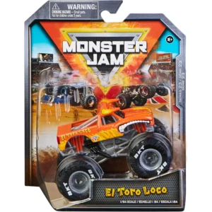 Monster Jam, Official El Toro Loco Monster Truck, Die-Cast Vehicle, 1:64 Scale