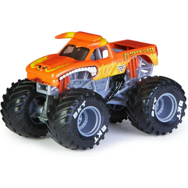 Monster Jam, Official El Toro Loco Monster Truck, Die-Cast Vehicle, 1:64 Scale - Image 3