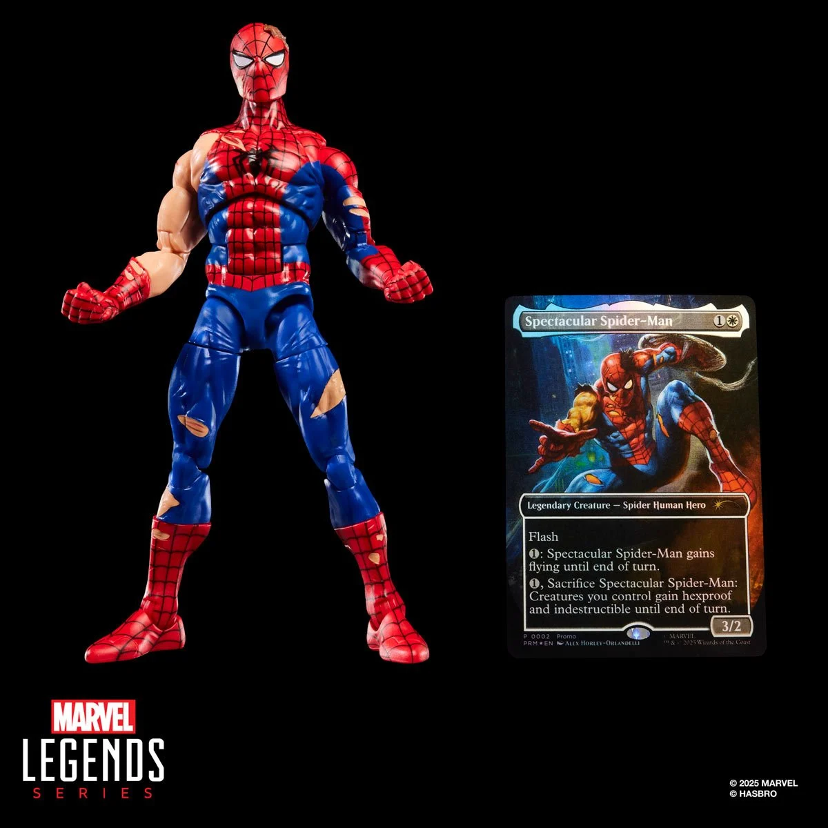 Spider-Man Marvel Legends Magic: The Gathering Battle-Damaged