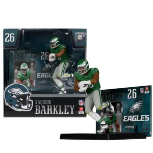 NFL SportsPicks 2025 Philadelphia Eagles Saquon Barkley Classic Kelly Green Uniform 7-Inch Posed Figure