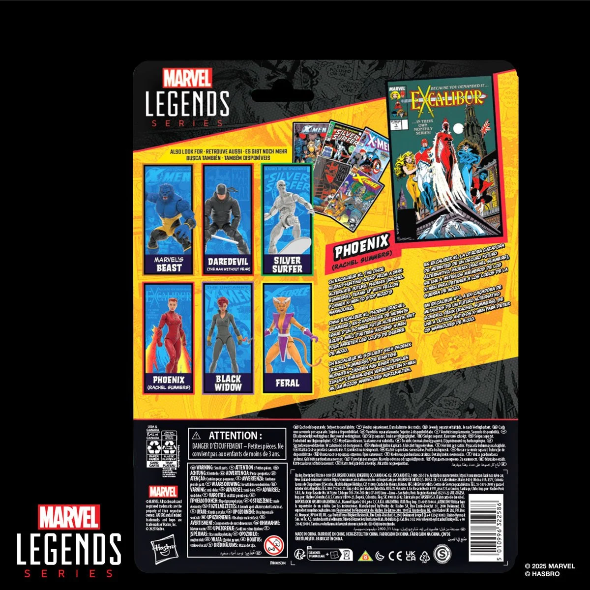 X-Men Marvel Legends Series Phoenix (Rachel Summers) Excalibur 6-Inch Action Figure - Image 11
