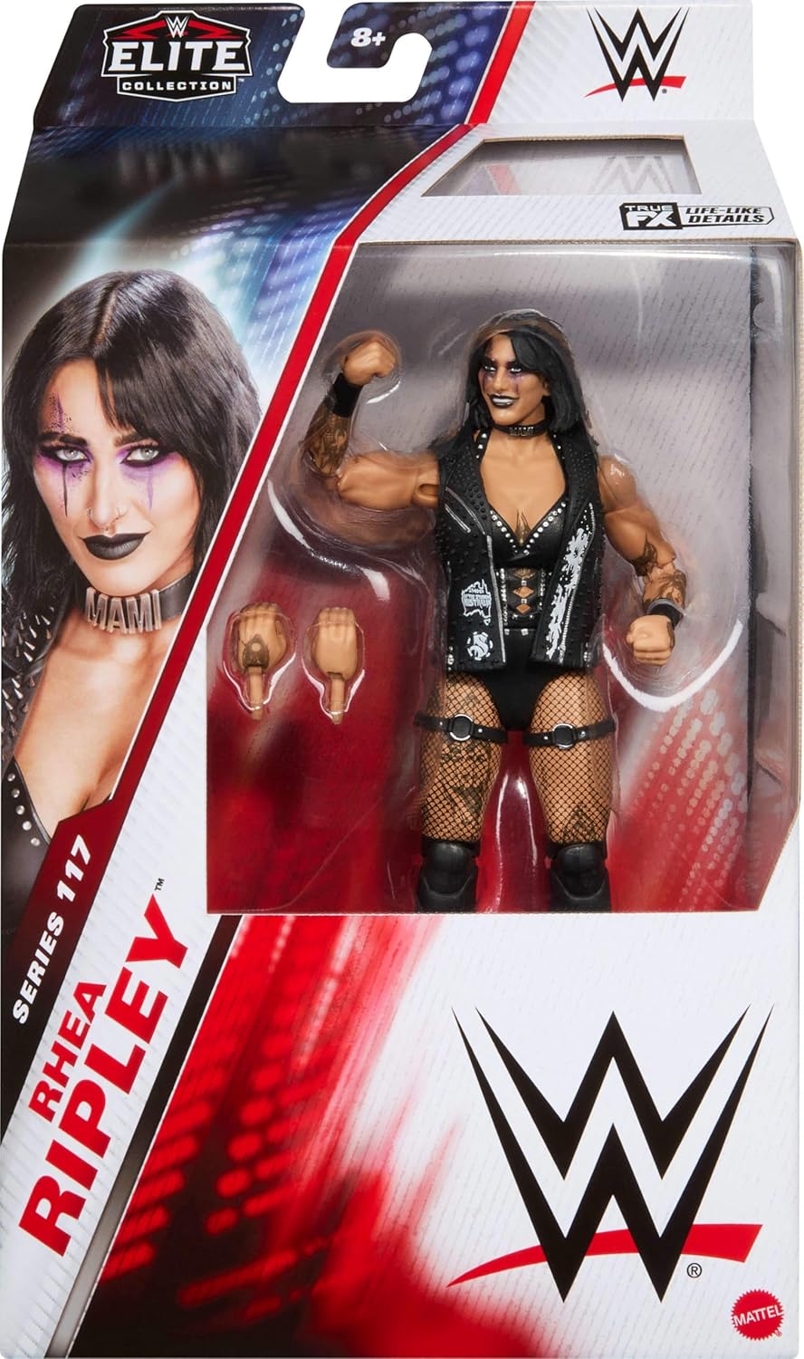 スポーツ WWE Rhea Ripley Elite Collection 117 WWE Elite Collection Series 117 Rhea Ripley Action Figure - Rebel