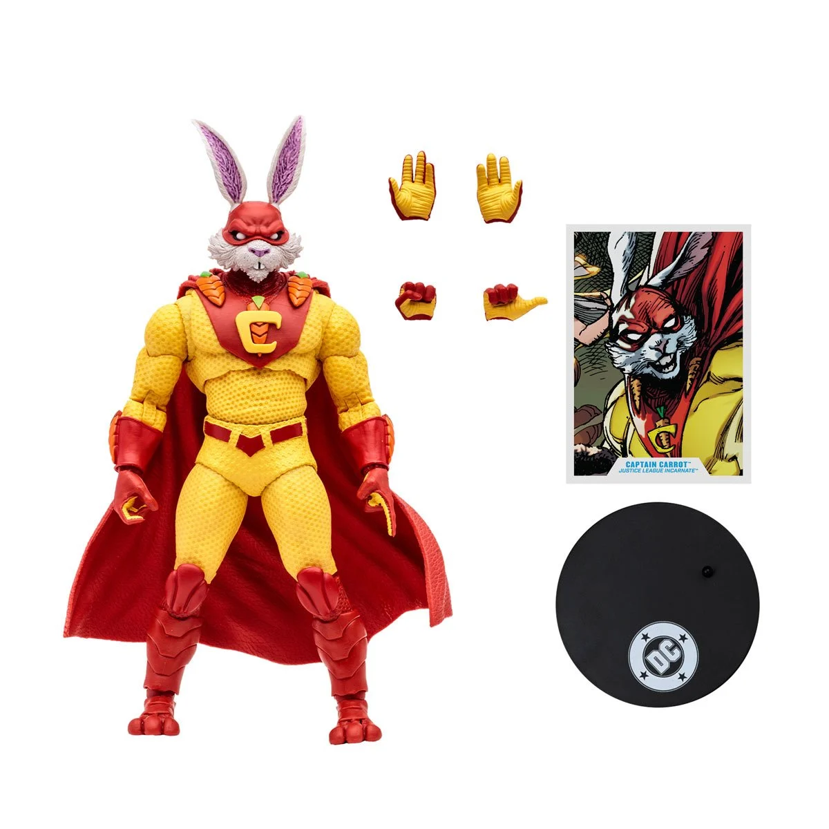 DC Multiverse McFarlane Vault Collection Wave 2 Captain Carrot Justice League Incarnate 7-Inch Scale Action Figure - Image 3