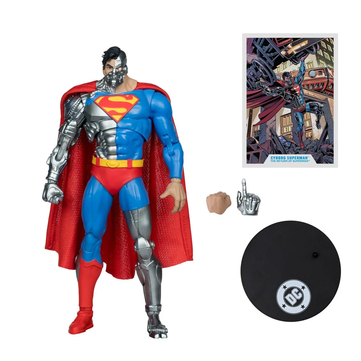 DC Multiverse McFarlane Vault Collection Wave 2 Cyborg Superman Revenge of the Green Lanterns 7-Inch Scale Action Figure - Image 3