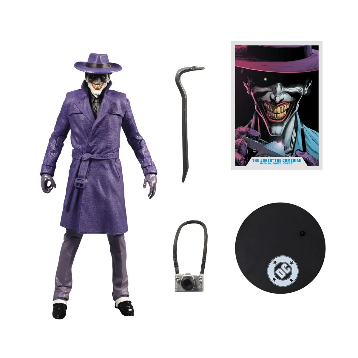 DC Multiverse McFarlane Vault Collection Wave 2 The Joker Comedian Batman: Three Jokers 7-Inch Scale Action Figure - Image 4