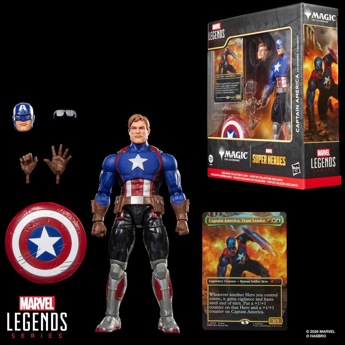 Marvel Super Heroes Magic: The Gathering Marvel Legends Series Captain America (Avengers: Twilight) 6-Inch Action Figure - Image 10