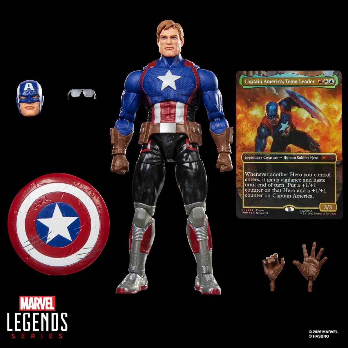Marvel Super Heroes Magic: The Gathering Marvel Legends Series Captain America (Avengers: Twilight) 6-Inch Action Figure - Image 3