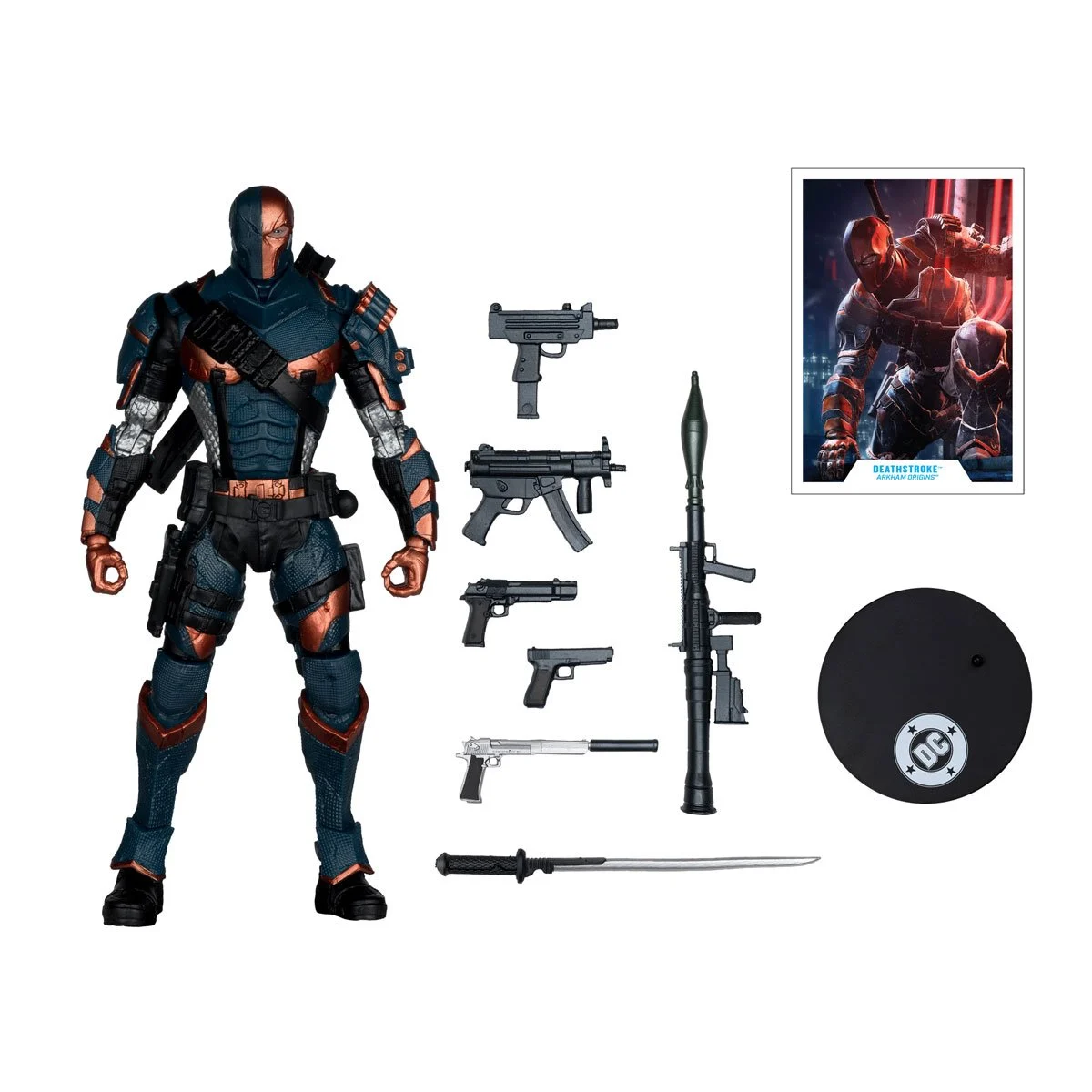 DC Multiverse Wave 31 Deathstroke Arkham Origins 7-Inch Scale Action Figure - Image 5