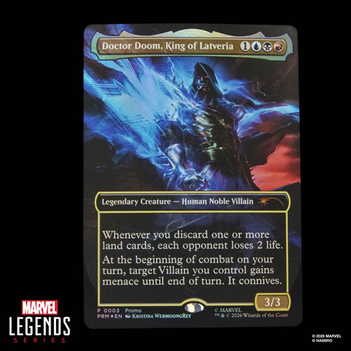Marvel Legends Doctor Doom 2099 Action Figure with Exclusive Magic: The Gathering Card - Image 6