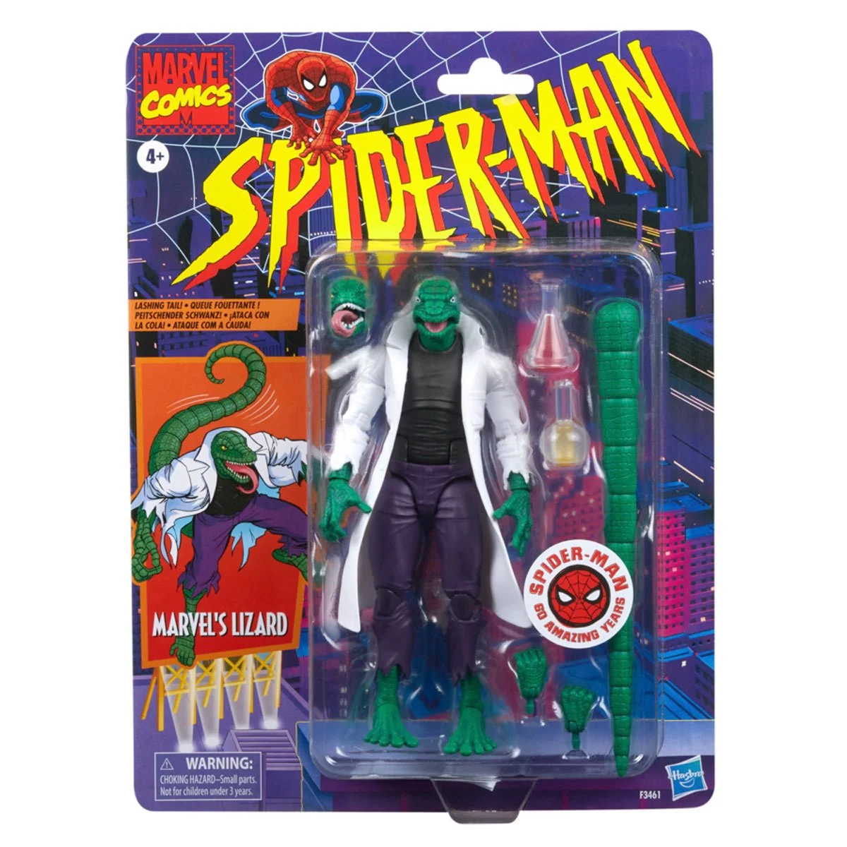 Spider-Man Retro Marvel Legends Lizard 6-Inch Action Figure - Image 7
