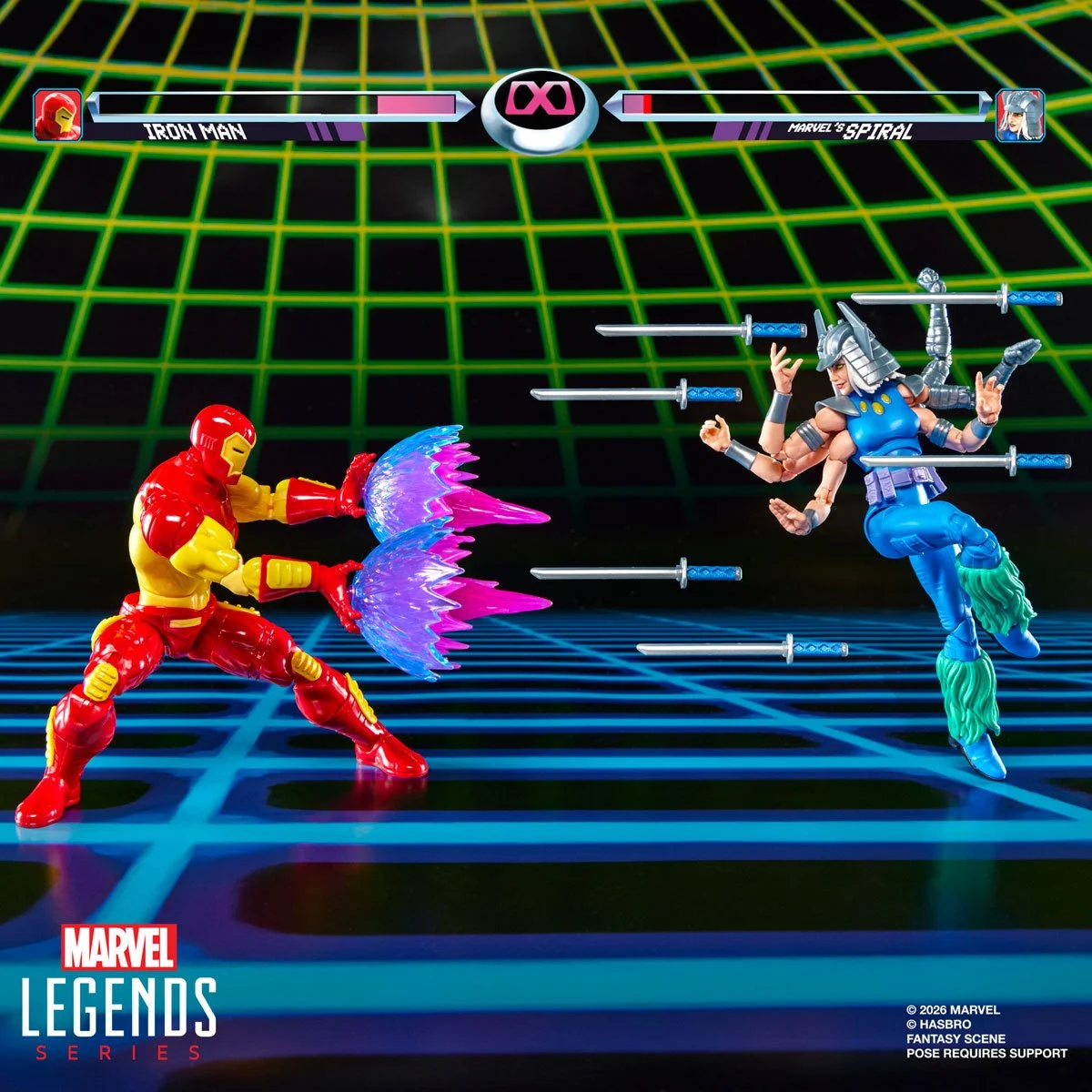 Marvel Legends Series Iron Man vs Spiral 6-Inch Action Figures - Image 10