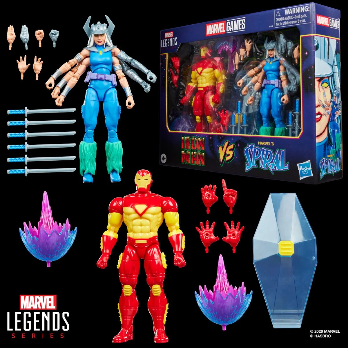 Marvel Legends Series Iron Man vs Spiral 6-Inch Action Figures - Image 2