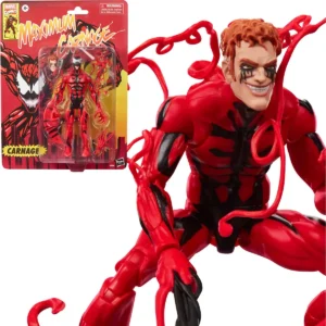Spider-Man Maximum Carnage Marvel Legends Series Carnage Retro Cardback 6-Inch Action Figure