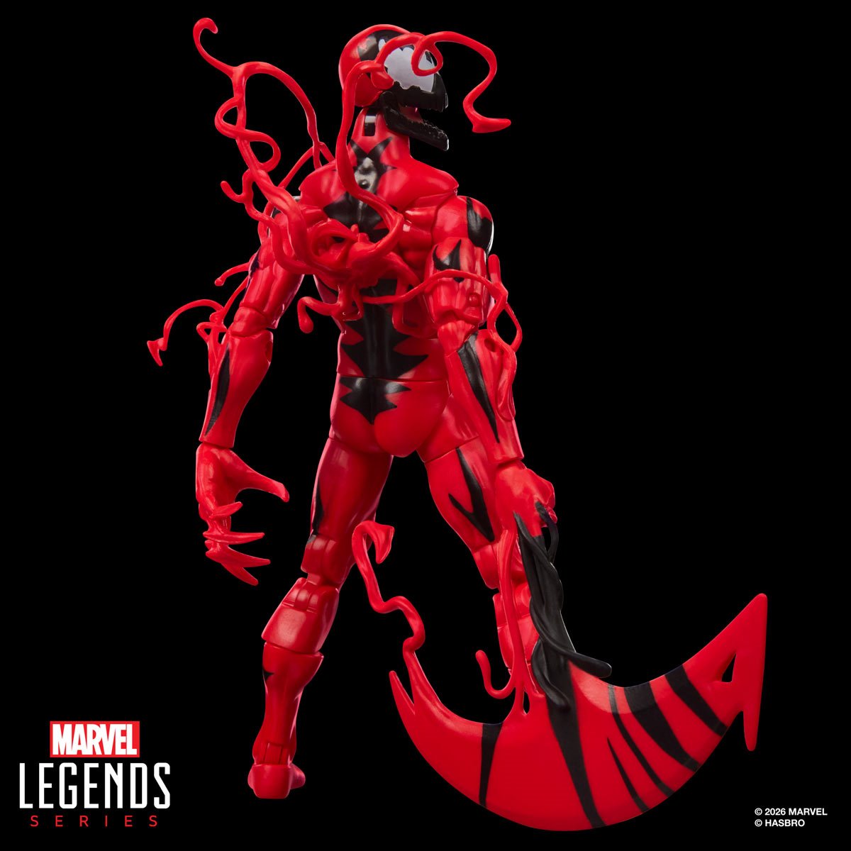 Spider-Man Maximum Carnage Marvel Legends Series Carnage Retro Cardback 6-Inch Action Figure - Image 6