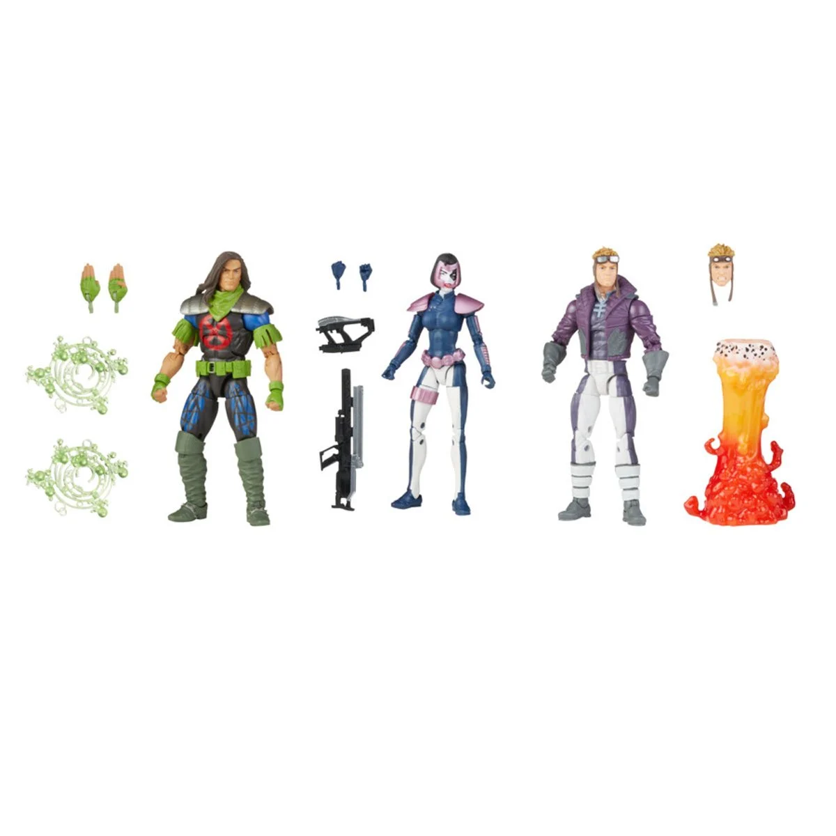X-Force Marvel Legends Rictor, Domino, and Cannonball 6-Inch Action Figures 3-Pack - Image 11