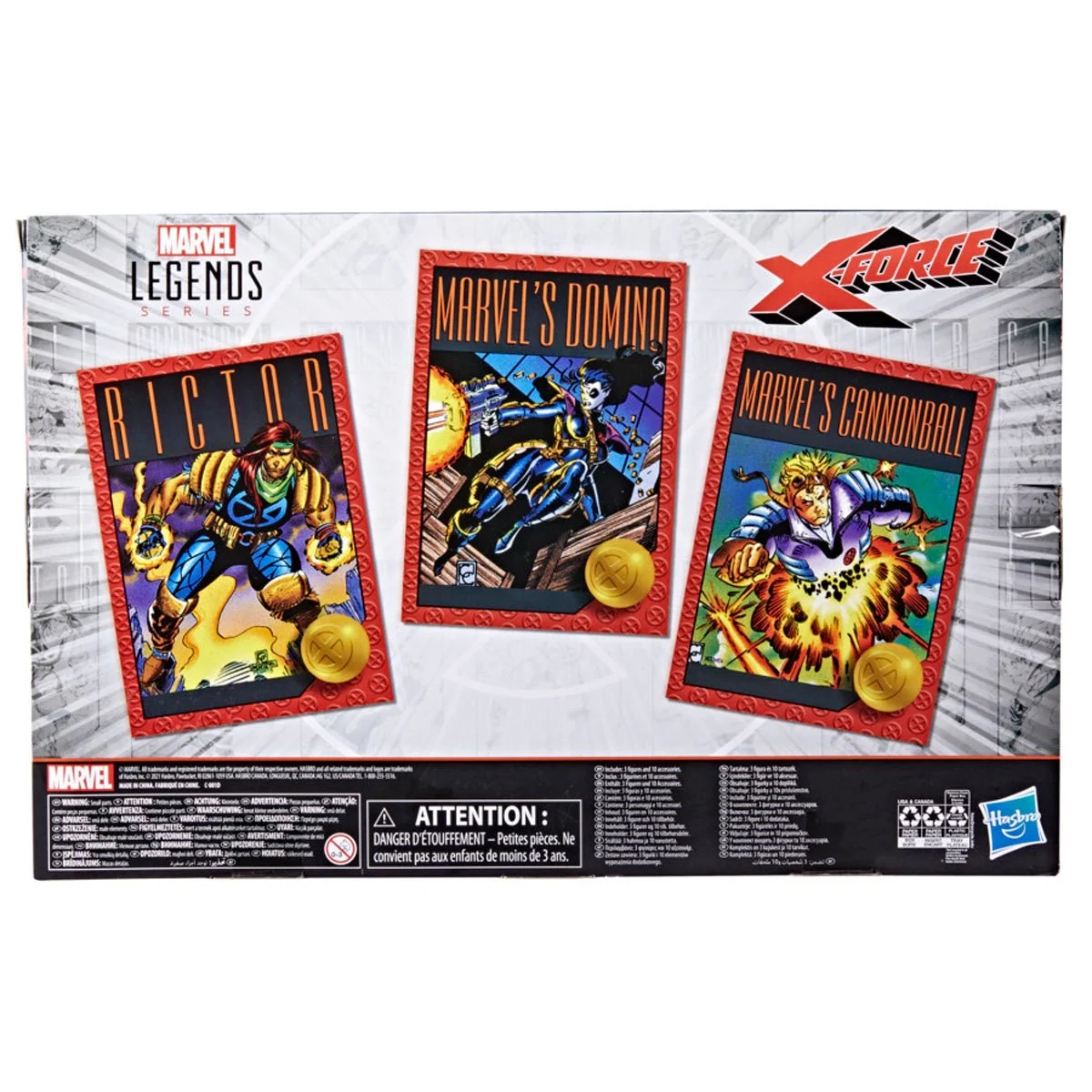 X-Force Marvel Legends Rictor, Domino, and Cannonball 6-Inch Action Figures 3-Pack - Image 15