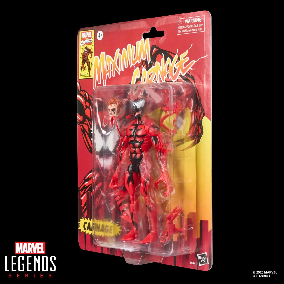 Spider-Man Maximum Carnage Marvel Legends Series Carnage Retro Cardback 6-Inch Action Figure - Image 10